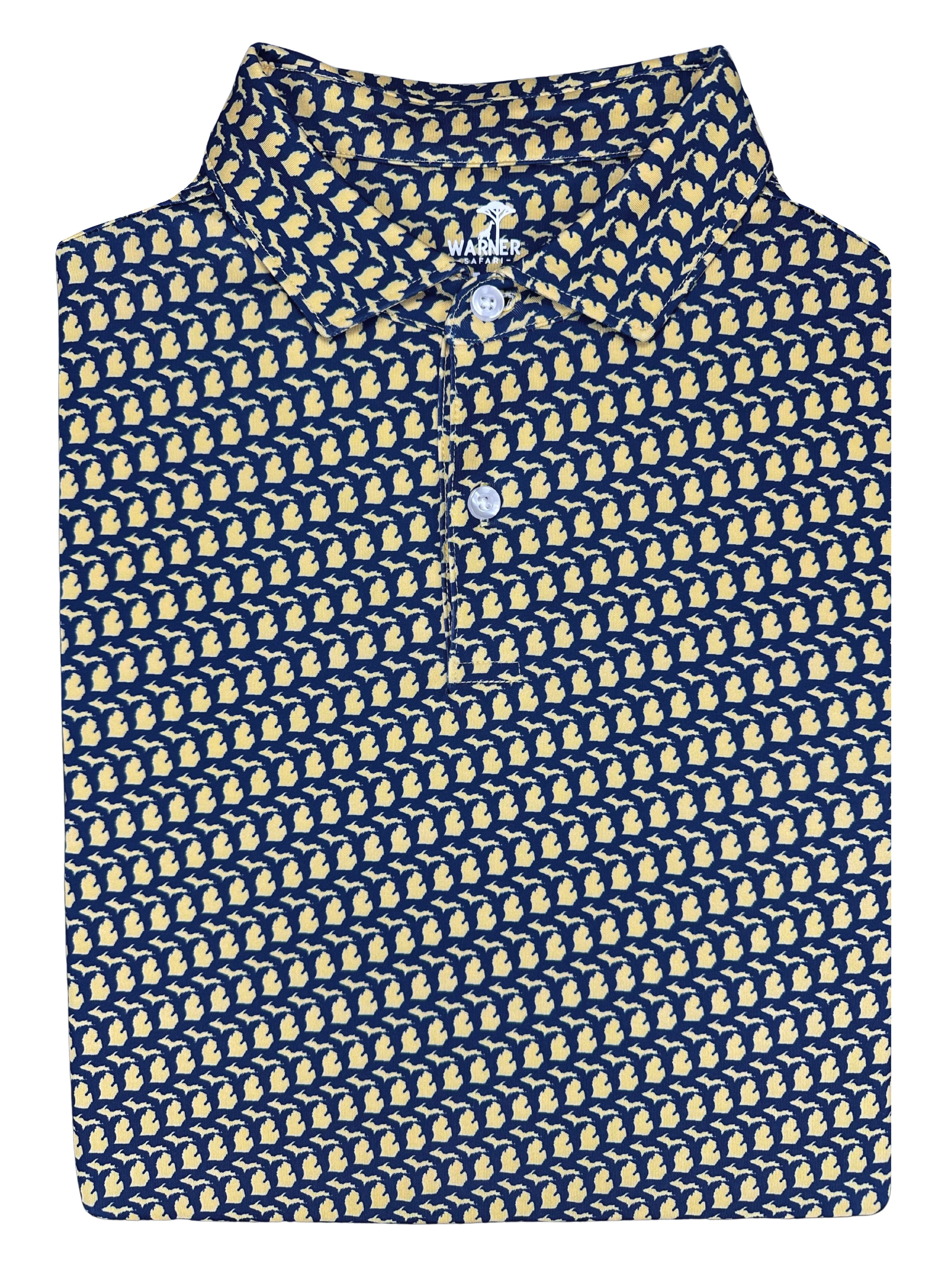 Michigan Blue Print Polo